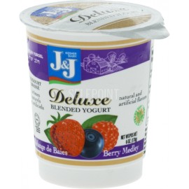 J&J Deluxe Blended Yogurt Berry Medley 6oz(170g)