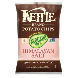 Kettle Avocado Oil Himalayan Salt Potato Chips Gluten Free Non GMO 170g