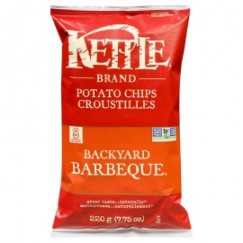 Kettle Backyard Barbeque Potato Chips Gluten Free Non GMO 220g