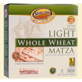 Stone Ground Light Whole Wheat Matza 2 packs