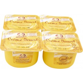 Makabi Creme Dessert Vanilla Flavour Custard Cream 460g (4x115g)