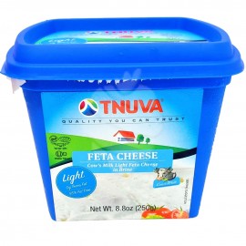 Tnuva Light Feta Cheese- Cow's Milk Light Feta Cheese in Brine 250g