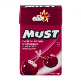 Elite Must Sugar Free Cherry Flavored Bubble Gum 28g