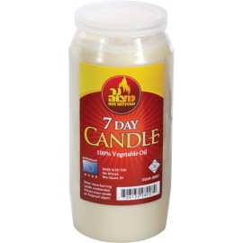 Ner Mitzvah 7 Day Candle 100% Vegetable Oil
