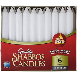 Ner Mitzvah Quality Shabbos Candles 6 hour 60 counts