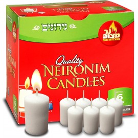 Ner Mitzvah Quality Shabbos Candles 6 hour 72 counts