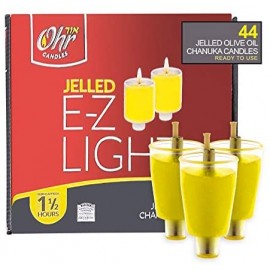 Ohr Candles Jelled E-Z LIGHT 1 1/2 hours- 44 Olive Oil Candles