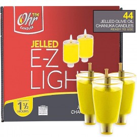 Ohr Candles Jelled E-Z LIGHT 2 1/2 hours- 44 Olive Oil Candles