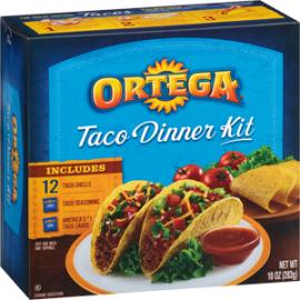 Ortega Taco Dinner Kit 12 Taco Shells Net Wt 10oz (283g)
