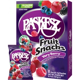 Paskesz Fruit Snacks Very Berry 8 22.7g pouches 181g