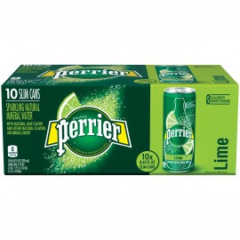 Perrier Carbonated Natural Spring Water Lime 10 x 250ml