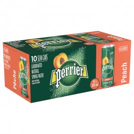 Perrier Carbonated Natural Spring Water Peach 10 x 250ml