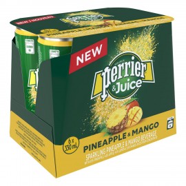 Perrier & Juice Sparkling Pineapple & Mango 6X330ML
