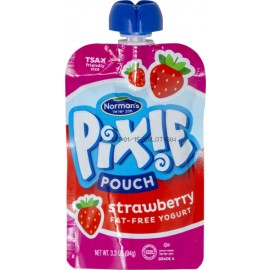 Norman's Pixie Pouch Strawberry Fat-Free Yogurt 3.3oz (94g)