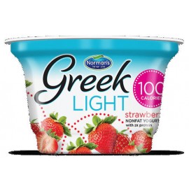 Norman's Greek Light Nonfat Yogurt with 2x protein Strawberry 5.3oz(150g)
