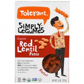 Tolerant Simply Legumes Red Lentil Rotini
