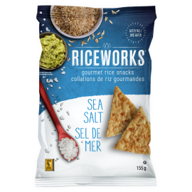 Riceworks Gourmet Rice Snacks Sea Salt 155g