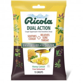 Ricola Dual Action Cough Suppressant, Oral Anesthetic Drops 19