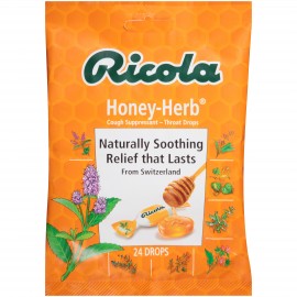 Ricola Honey-Herb Cough Suppressant Throat Drops 24 drops