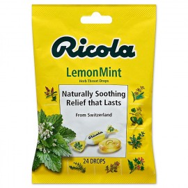 Ricola Lemon Mint Herb Throat Drops 24 drops