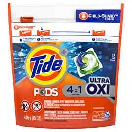 Tide PODS Ultra Oxi Liquid Laundry Detergent Pacs, 15 Count 
