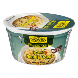 Tradition Vegetable Style Instant Noodle Bowl No MSG 2.45oz 70g