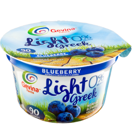 Gevina Light 0% Greek Yogurt Blueberry 5oz