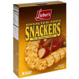 Unsalted Tops Snackers The All Purpose Cracker 3 packs 