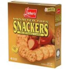 Lieber's Unsalted Tops Snackers The All Purpose Cracker 4 packs 388g