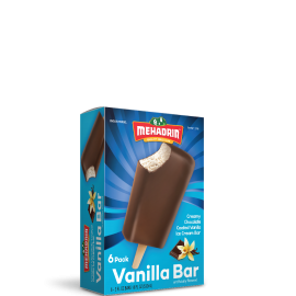 Mehadrin Vanilla Classic Ice Cream Bar Dairy 6 pack 510ml