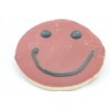 Red Happy Face Shaped Fancy Big Cookie 