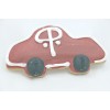 Red Car Shaped Fancy Small Cookie 