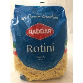 Haddar Pasta Rotini 100% Durum Semolina 454g