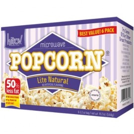 Kitov Microwave Lite Natural Popcorn 6 3.5 oz bags 21 oz 594g