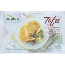 Zoglo's Tofu & Mixed Vegatables Cutlets No Lactose No Trans Fat No Cholesterol 300g