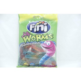 Fini Jelly Worms Gummy Candy Gluten Free Fat Free 3.5oz (100g)