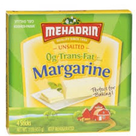 Mehadrin Unsalted Original Margarine Parve 4 sticks 1lb (453g)