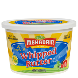 Mehadrin Whipped Butter Unsalted Sweet 8 oz (227g)