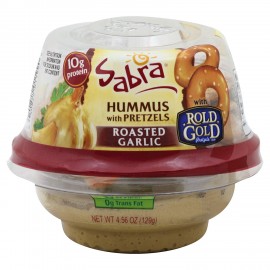 Hummus With Pretzels Roasted Garlic