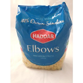 Haddar Pasta Elbows 100% Durum Semolina 454g