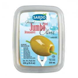 Sardo Gourmet Pitted Jumbo Olives 250ml