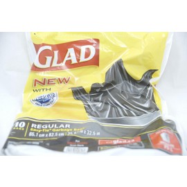 Glad 10 Bags Regular Easy Tie Garbage Bags 