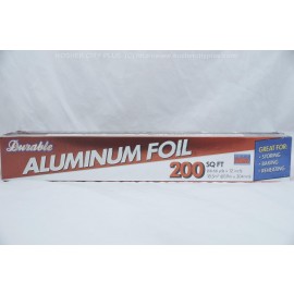 Durable Aluminum Foil 200 sq ft 66.66 yds x 12 in