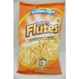 Golden Fluff Potato Flutes Barbeque Flavor  4oz