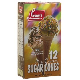 Lieber's Ice Cream Cone Sugar 12 170g