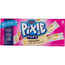 Norman's Pixie Pops Vanilla Low-Fat Yogurt 8 Tubes