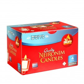 Ner Mitzvah Quality Neronim Candles 4hour 72counts 