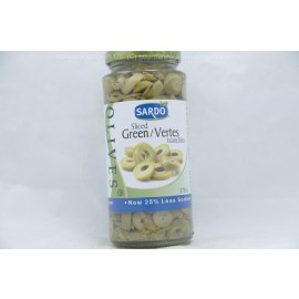 Sardo Sliced Green Olives 375ml 