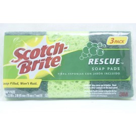 Scotch Brite Rescue Soap Pads 3 Pads 