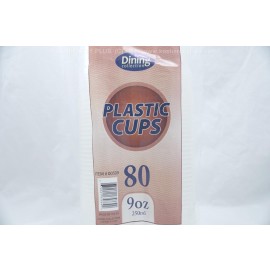 Dining Collection 80 Plastic Cups 9oz 